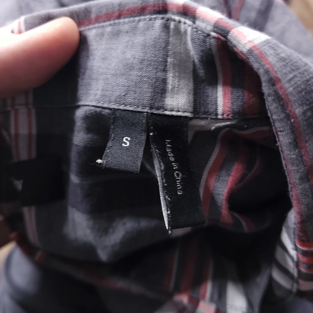 Theory Rammy Mantra Linen-Cotton Shirt Button Up Preppy Designer Plaid Small - Picture 5 of 9